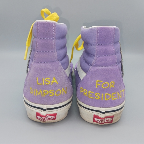 Vans Lisa for President Purple Sneakers The Simpsons - Picture 6 of 11